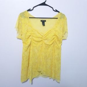 NEW YORK & COM. | Yellow Flowy Floral Top